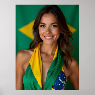 Poster Belle femme brésilienne