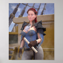 belle femme capitaine pirates