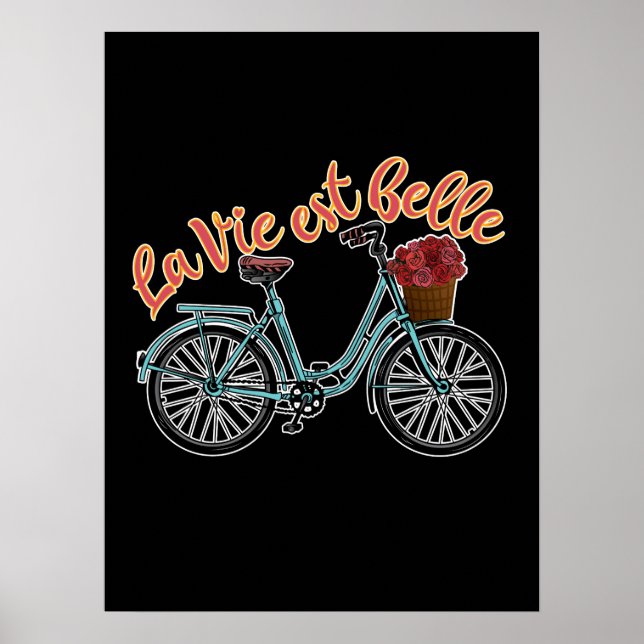 Poster Belle French Bicycle (Devant)
