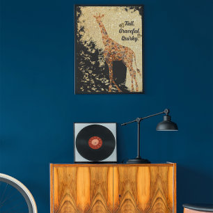 Poster Belle Giraffe Art animal moderne