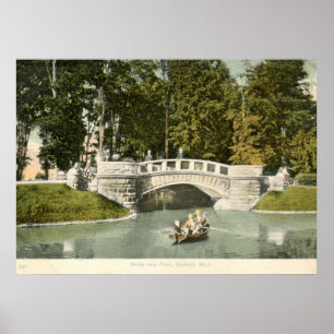 Poster Belle Isle Park, Detroit 1910 Vintage