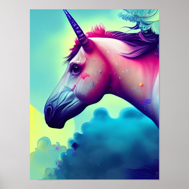 Poster Belle licorne (Devant)