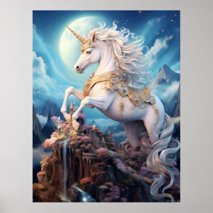 Poster Belle licorne