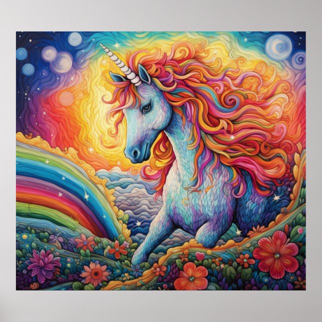 Poster Belle licorne (Devant)