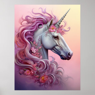 Poster Belle licorne