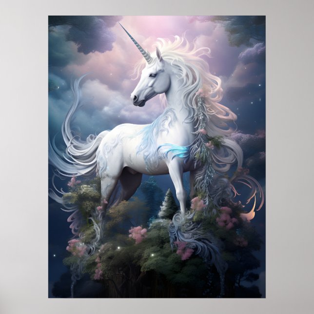 Poster Belle licorne (Devant)