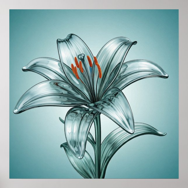 Poster Belle Lys De Verre (Devant)