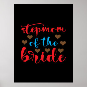 Poster Belle-mère de la mariée pour le mariage