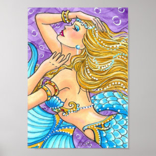 Poster Belle nage