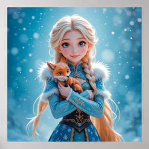 Poster Belle neigeuse