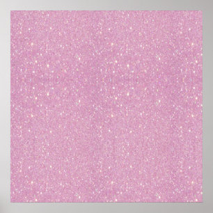 Poster Belle parties scintillant mauve à la mode brillant