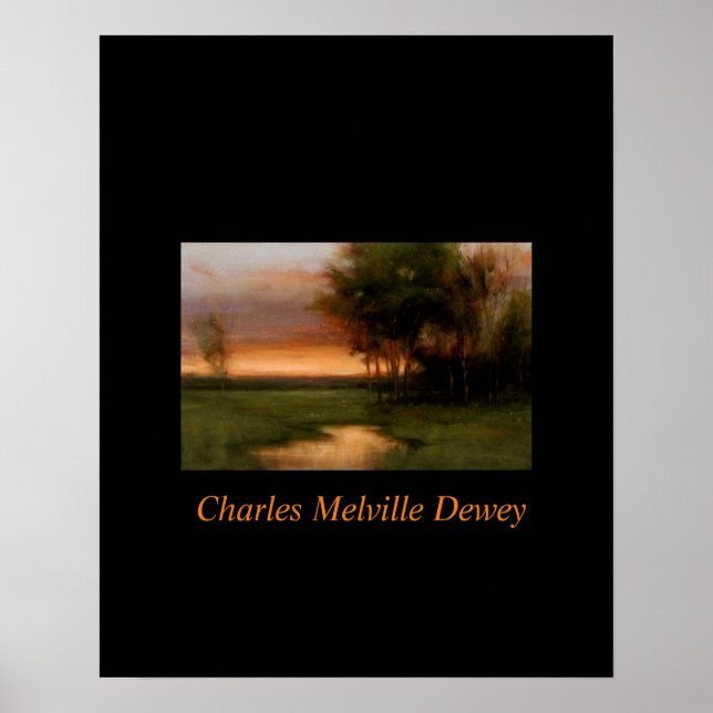 Poster Belle peinture d'artiste tonaliste américain (Devant)