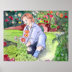 POSTER BELLE PEINTURE EN COULEUR D'EAU PAR HARRIET DAVIDS
