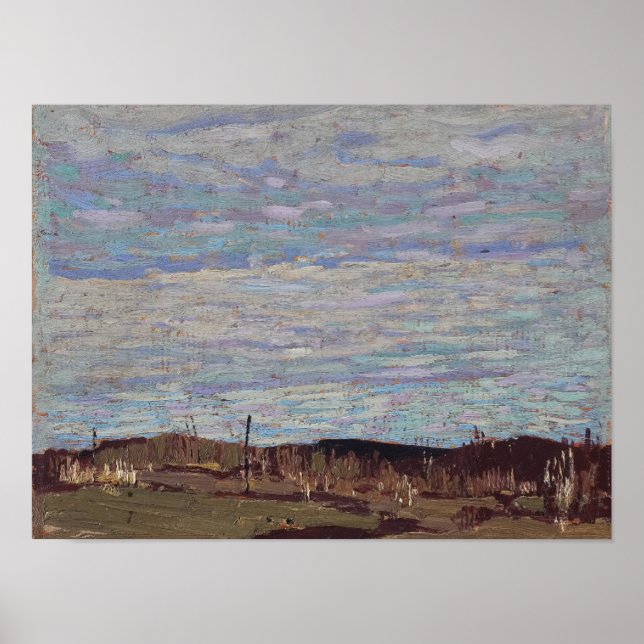 Poster Belle peinture paysagère canadienne Tom Thomson (Devant)