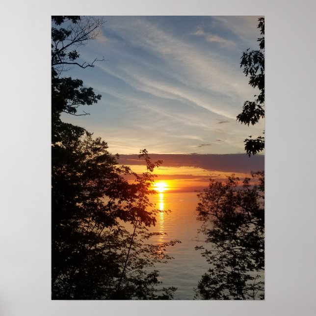 Poster Belle photo coucher de soleil (Devant)