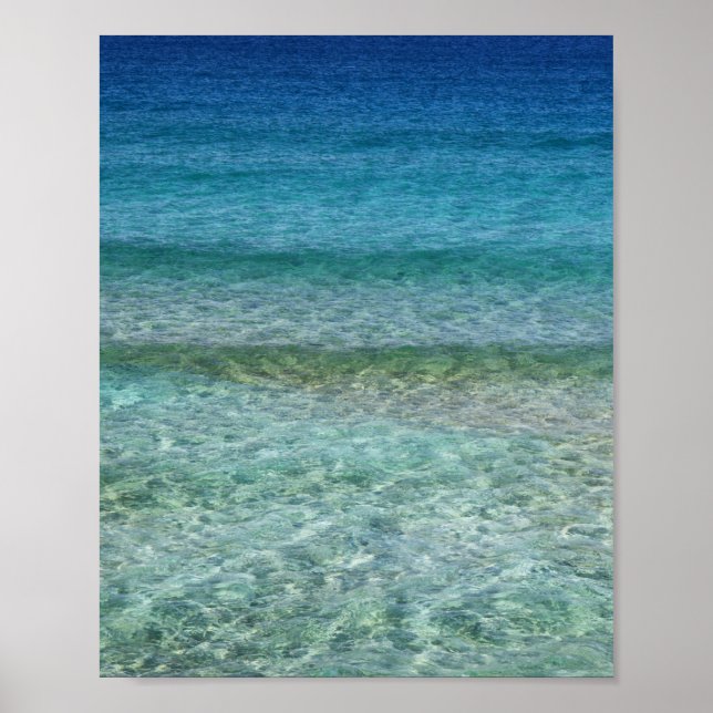 Poster Belle plage de sable (Devant)
