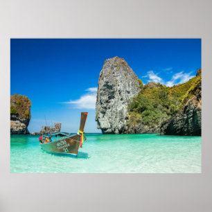 Poster Belle plage de Thaïlande