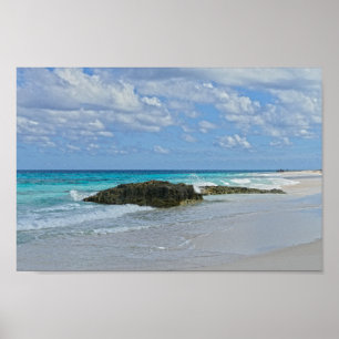 Poster Belle plage sur Great Guana Cay