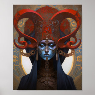 Poster Belle Queen Imaginaire Art