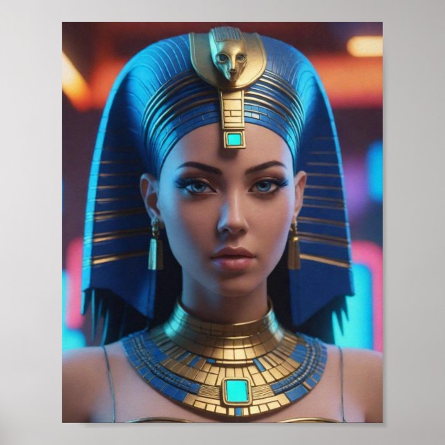 Poster Belle reine égyptienne (Devant)