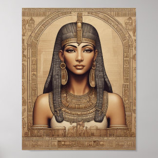 Poster Belle reine égyptienne