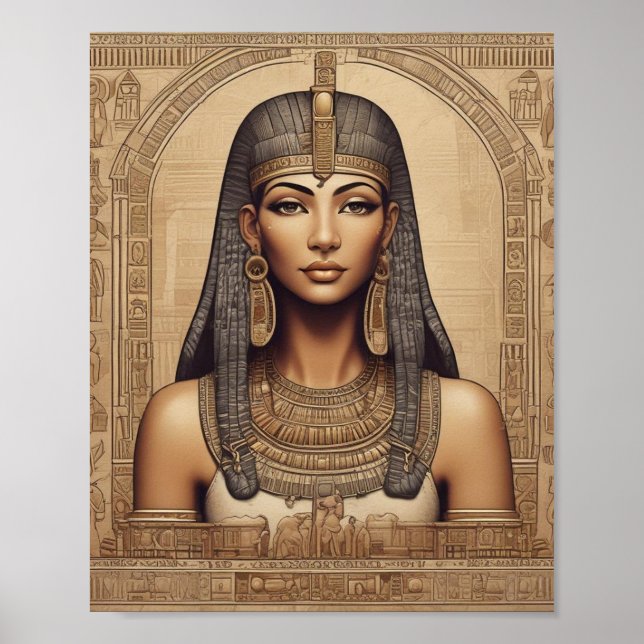 Poster Belle reine égyptienne (Devant)