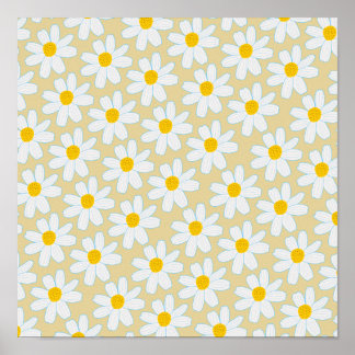 Poster Belle Retro Boho Daisy Art Motif Imprimer