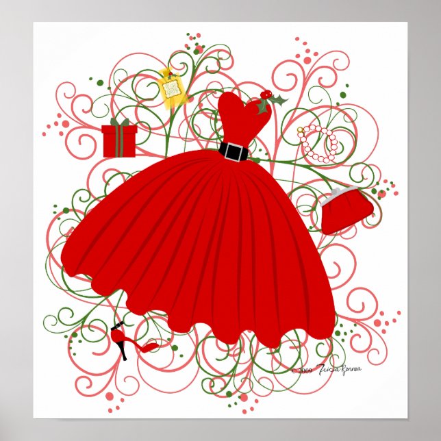 Poster Belle robe de Noël (Devant)