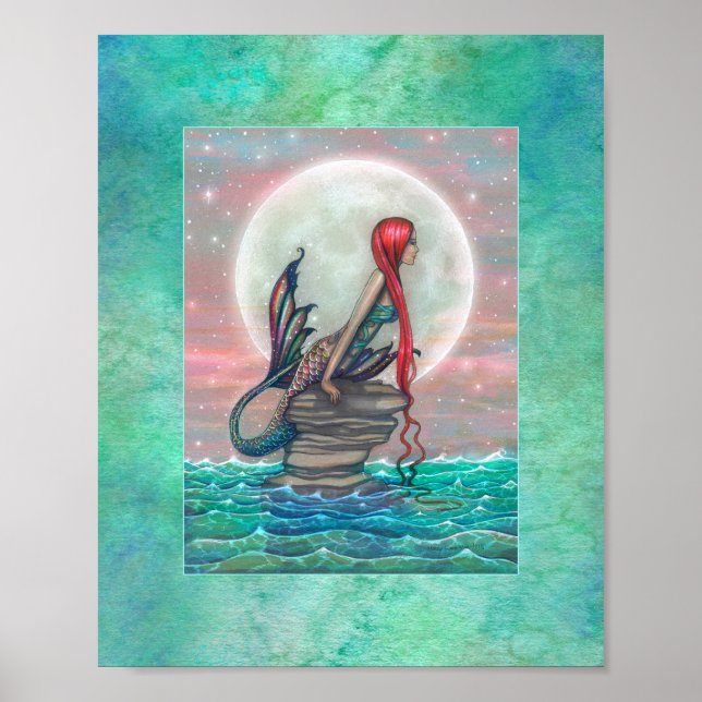 Poster Belle Sirène Imaginaire Art par Molly Harrison (Devant)