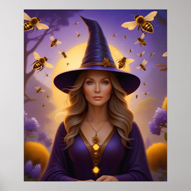 Poster Belle sorcière d'abeille (Devant)