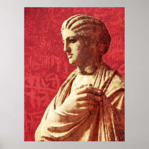 Poster Belle statue classique antique d'une femme