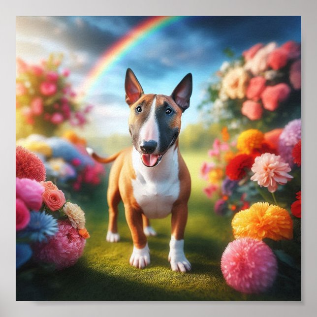 Poster Belle Taureau Miniature Terrier (Devant)