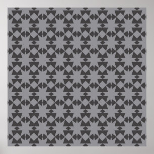 Poster Belle technique de dessin motif batik que nous