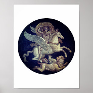 Poster Bellerophon on Pegasus