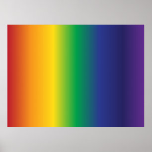 Poster Belles bandes arc-en-ciel