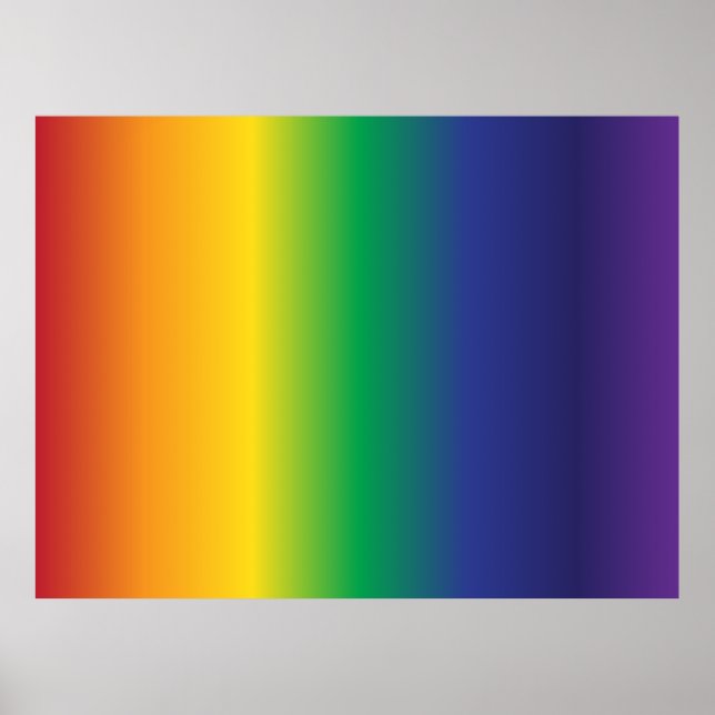 Poster Belles bandes arc-en-ciel (Devant)