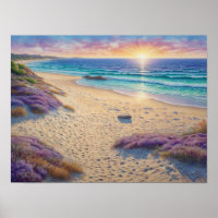 Belles vagues de plage et art du rivage