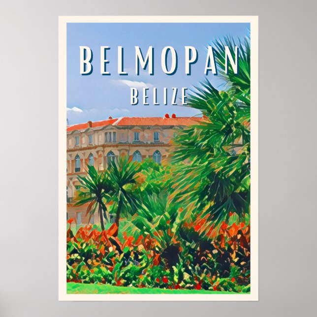 Poster Belmopan, la ville verte de Belize (Devant)