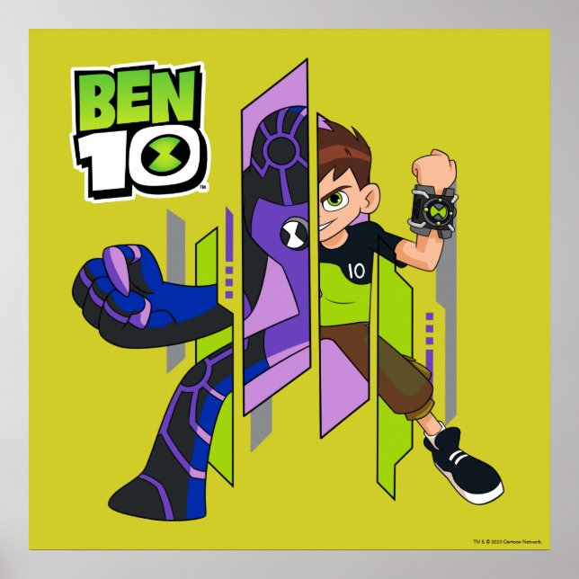Poster Ben 10 Mise à niveau de la transformation de l'ADN (Devant)