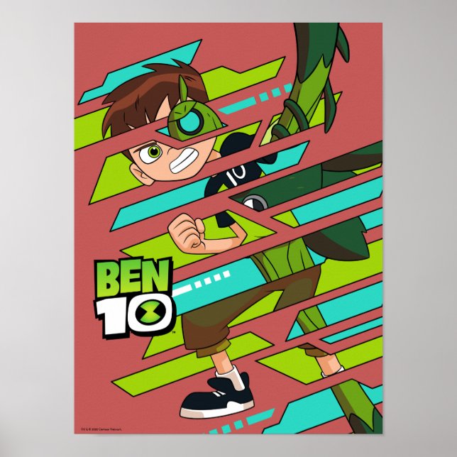 Poster Ben 10 Transformation de l'ADN de Wildvine (Devant)