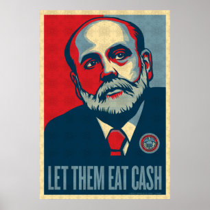 Poster Ben Bernanke, président de la Réserve fédérale