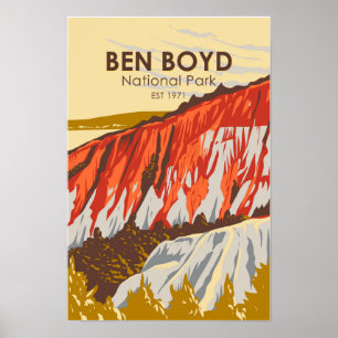 Poster Ben Boyd Parc National Australie Vintage 