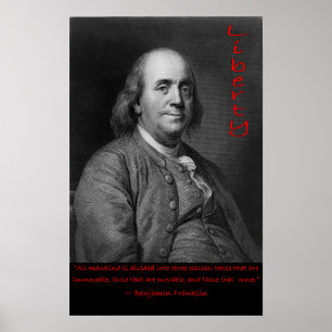 Poster Ben Franklin - Ceux qui bougent