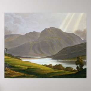 Poster Ben Nevis, plate XII from Scenery of the Grampian