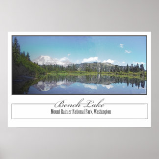 Poster Bench Lake