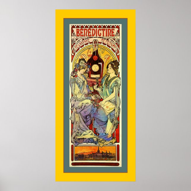 Poster Bénédictine ~ Publicité Vintage (Devant)