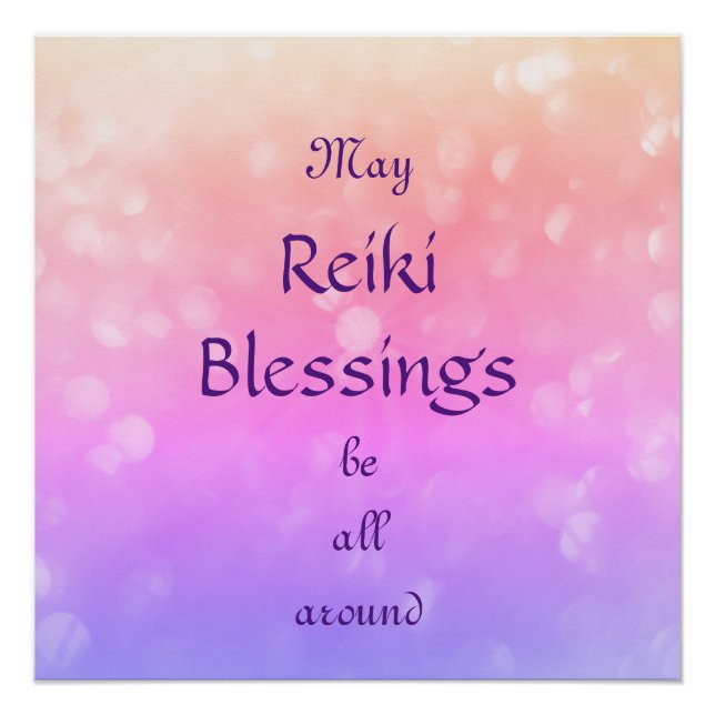 Poster Bénédiction de Reiki (Devant)