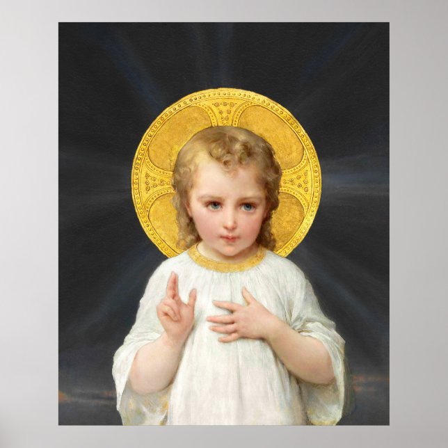 Poster Bénédiction du Christ enfant par Émile Munier CC00 (Devant)