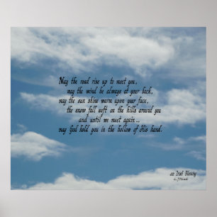 Poster Bénédiction irlandaise