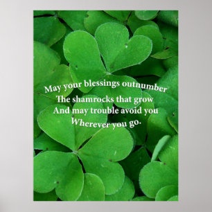 Poster Bénédiction irlandaise